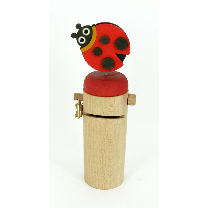 ladybug wooden piggy bank il pianeta delle idee