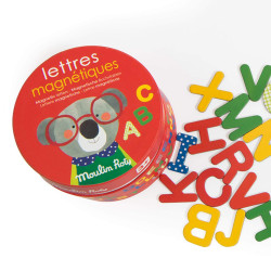 54 Magnetic cardboard letters Moulin Roty 661100