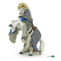Statuina Cavallo Maestro delle Armi Stemma Ariete Papo 39914