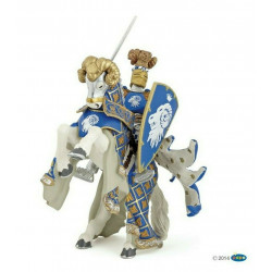 Figurine Blue weapon master ram horse Papo 39914