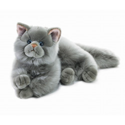 Soft toy gray cat L 40 cm Plush & Company 15967