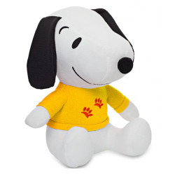Snoopy plush toy with colored t-shirt H 33 cm