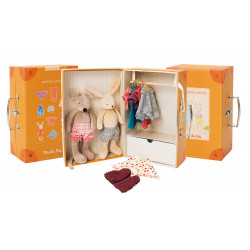 Kleiderschrank mit Puppen und Kleidung Moulin Roty 632401