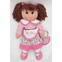 Rag Doll Rosalinda Brown hair Plush & Company 02291