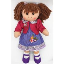 Rag Doll Alexia brown hair Plush & Company 02295