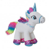 White Unicorn plush toy 55202 L.42 CM