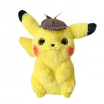 Peluche Pokemon Pikachu détective H 28 cm