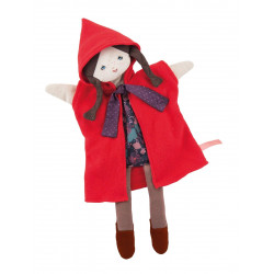 Hand Puppet Little Red Riding Hood Moulin Roty 711344 h 37 cm