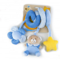 Plush teddy bear with Spiral for stroller Plush & Company 07437