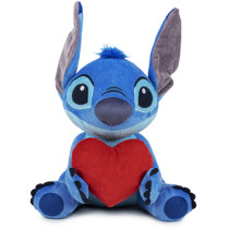 Peluche Stitch avec le coeur et le son 30 cm Disney