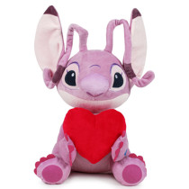 Peluche Angel Stitch avec le coeur et le son 30 cm Disney
