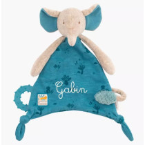 Doudou elephant pacifier holder Moulin Roty 669016