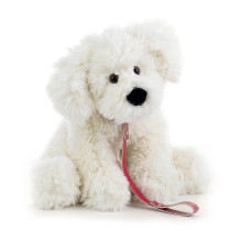 Peluche chien Lagotto blanc L.30cm Plush & Company 11503