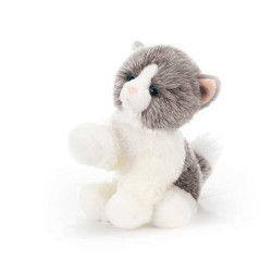Soft Toy Cat Whit Grey Plush & Company 15864