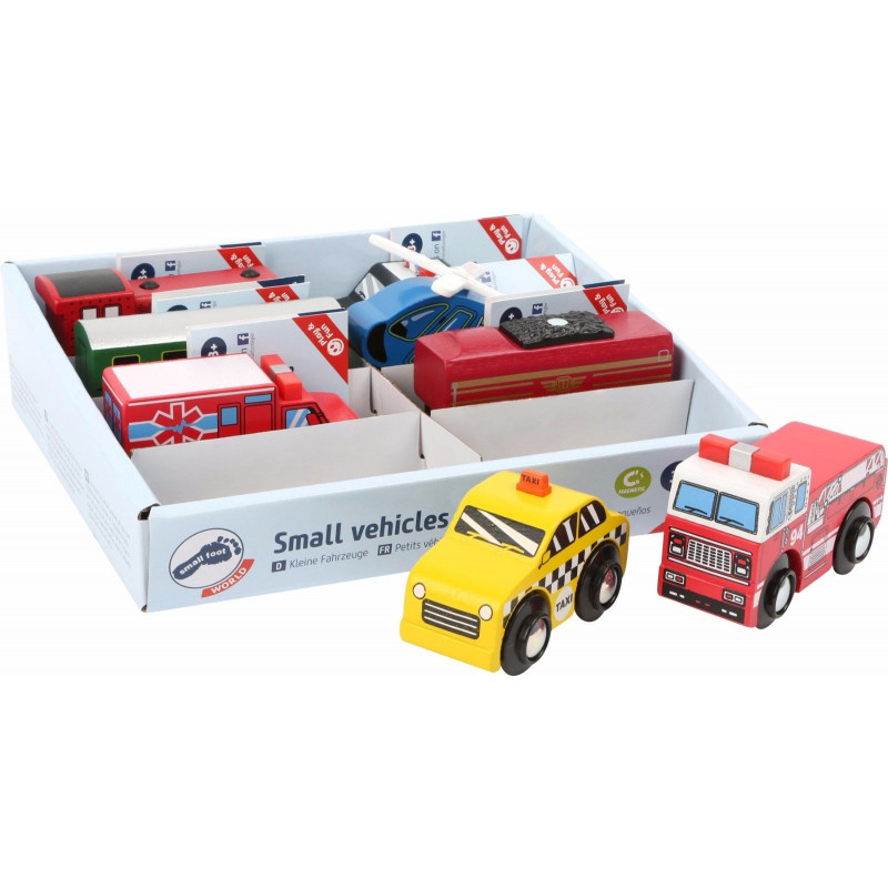 Vehicles 10645 train helicopter police fire brigade Small Foot