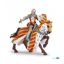 Medieval Era Model 39945 Tournament Horse Red figure Papo