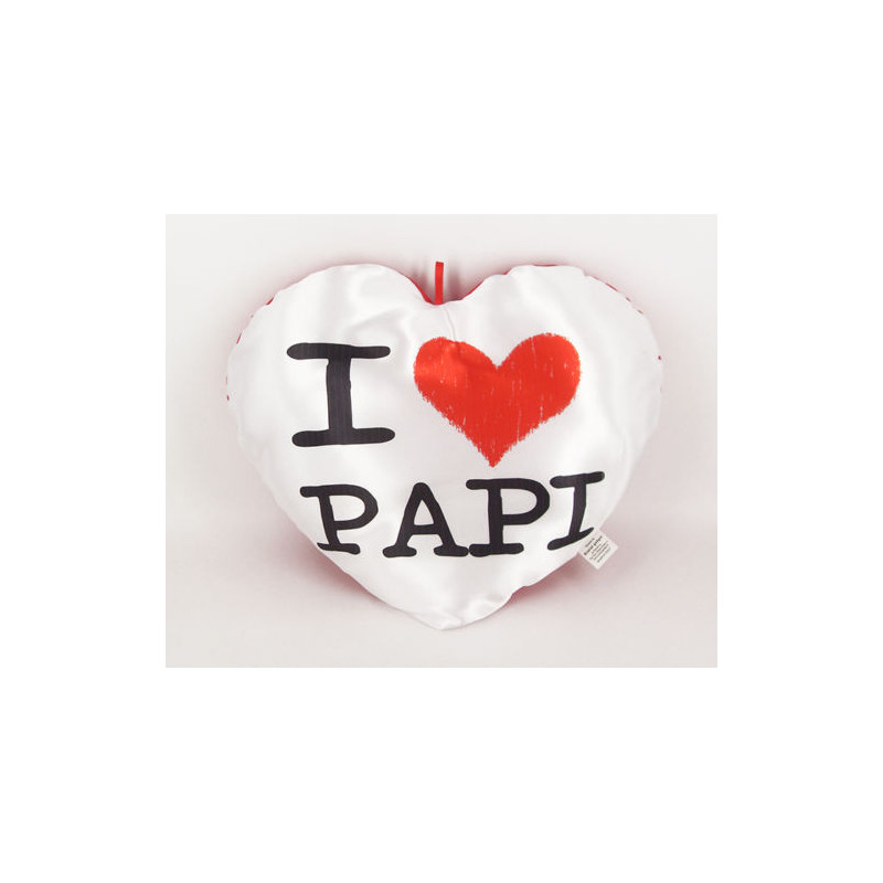 Plush Heart Pillow 35 x 30 I love Papi